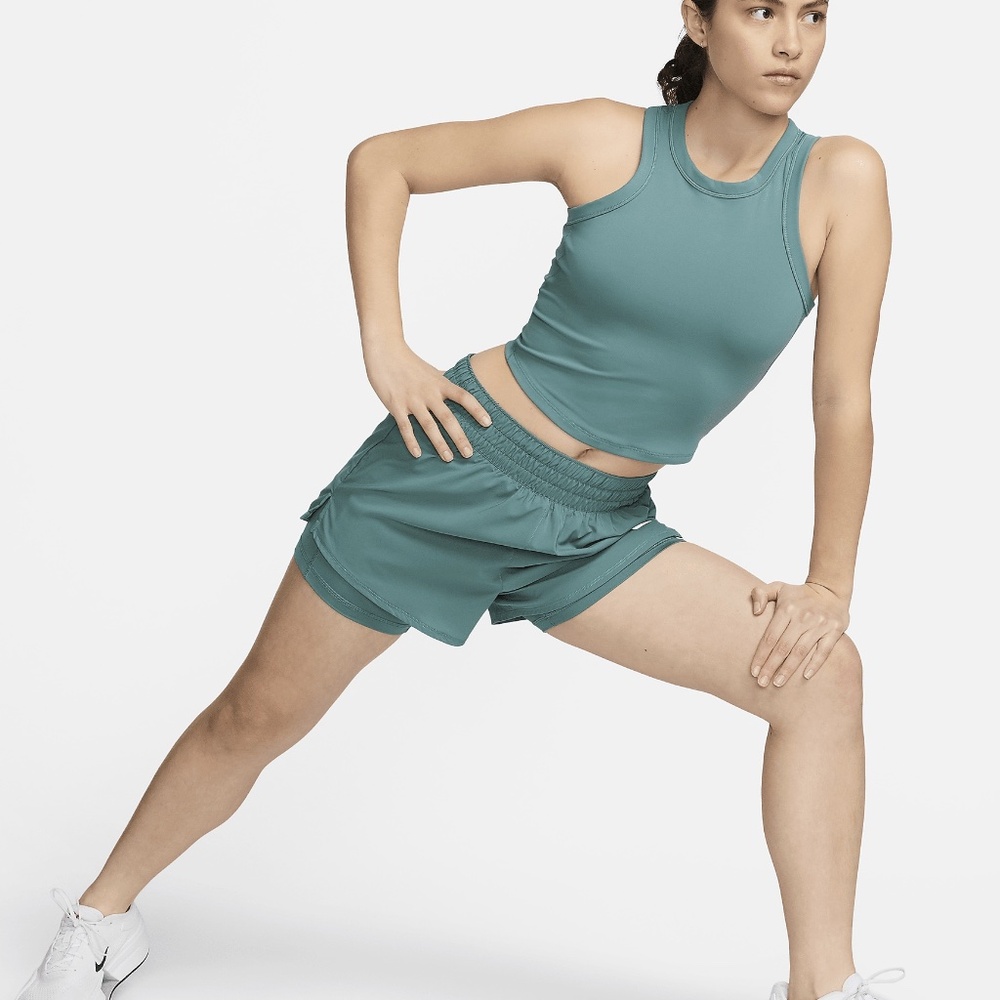 Women`s One Fitted Dri-FIT Cropped Tennis Tank Top- Large